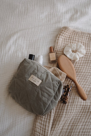 Organic Cotton Quilted Pouch - Diaper Bags - Dans le Sac