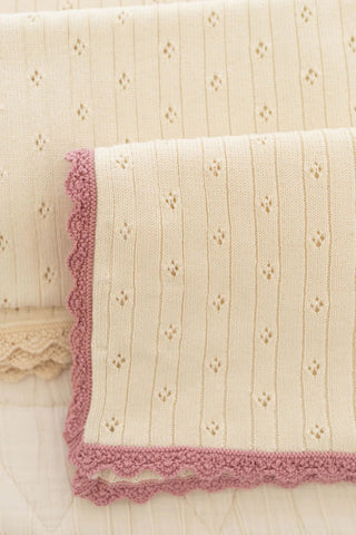 Pointelle Knit Blanket - Blanket - New Grain