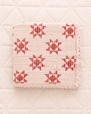 Ruby Star Patchwork Quilt - Blanket- New Grain