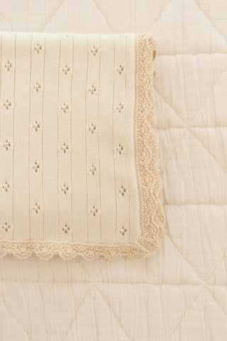 Pointelle Knit Blanket - Blanket - New Grain