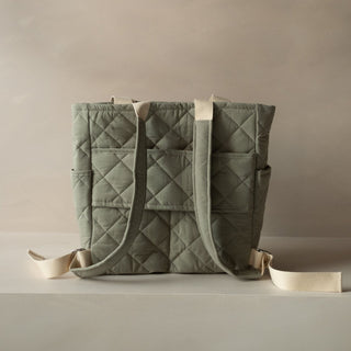 Quilted Backpack | Mint - Diaper Bags - Dans le Sac