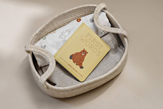 First Words w/ Cute Embroidered Friends - Books - Paige Tate & Co.