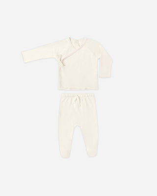 Wrap Top + Pants Set - Sets- Quincy Mae