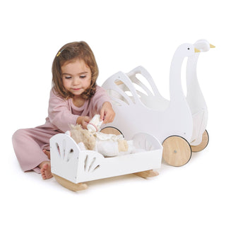 Sweet Swan Doll Bed - Toys - Tender Leaf Toys