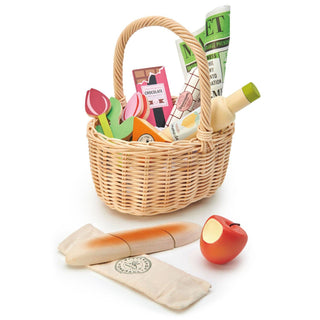 Wicker Shopping Basket - Toys - Tender Leaf Toys