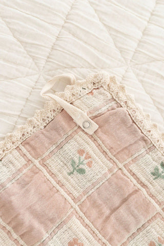 Fleur Lovie - Pacifier Holder - New Grain