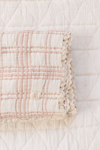 Petal French Plaid Quilt - Blanket - New Grain