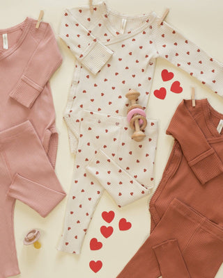 Red Heart Snap Bodysuit - Bodysuit - Quincy Mae